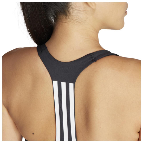 Adidas Γυναικείο μπουστάκι Powerimpact Medium-Support 3-Stripes Bra